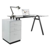 Escritorios para oficina White glass