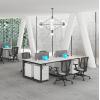 Cubículos muebles para estaciones de trabajo de oficina