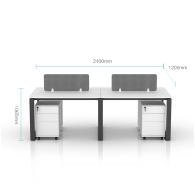 Cubículos muebles para estaciones de trabajo de oficina