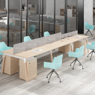Cubículo estación de trabajo para oficina moderna