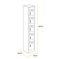 Locker metálico 5 puertas
