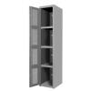 Locker Metálico Ventilado 4 Puertas para Oficina