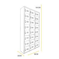 Locker Metalico 24 Puertas