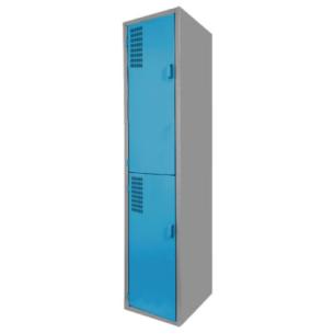 Locker Metálico Azul de 2 Puertas para Oficina