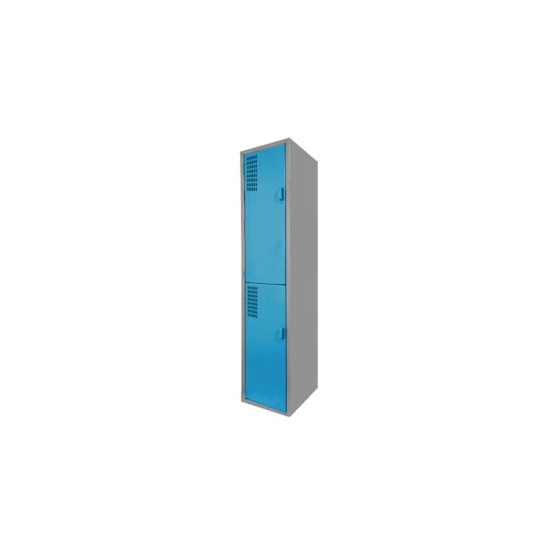 Locker Metálico Azul de 2 Puertas para Oficina - Inicio - Muebles de oficina de alta calidad al mejor precio 