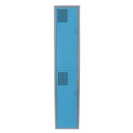 Locker Metálico Azul de 2 Puertas para Oficina