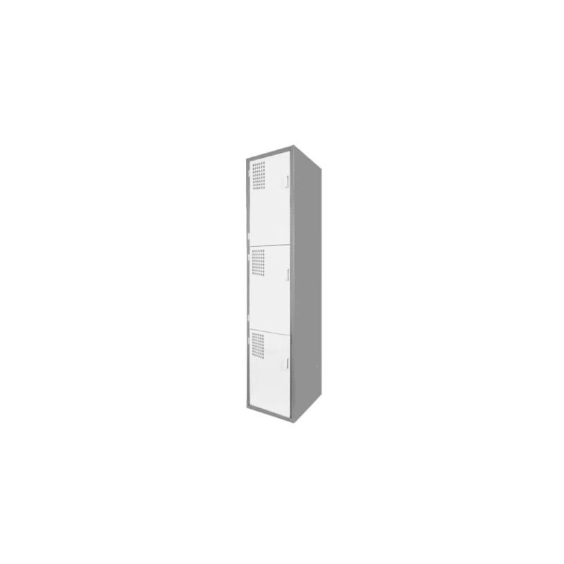 Locker Color Blanco - 3 puertas