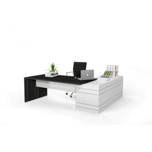 Escritorio Ejecutivo Whitemix - Evolution Muebles | Muebles de Oficina