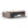 Escritorio Ejecutivo Imperial | Mueble de Oficina Moderno – Evolution Muebles
