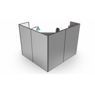 Estación de Trabajo BLACK ELEGANCE | Mueble de Oficina Ejecutivo Modular