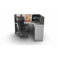 Estación de Trabajo BLACK ELEGANCE | Mueble de Oficina Ejecutivo Modular