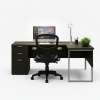 Escritorio de oficina mueble corner gray