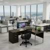 Escritorio de oficina mueble corner gray