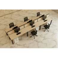 Estación de Trabajo WHITE TEAM | Estación de Trabajo Modular para Oficina