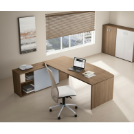 Escritorio Ejecutivo CEO BRANDIX | Mueble para Oficina con Credenza