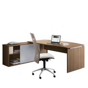 Escritorio Ejecutivo CEO BRANDIX | Mueble para Oficina con Credenza