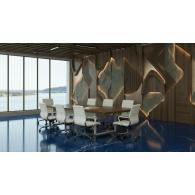 Mesa de reuniones de conferencias de oficina