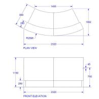 Mueble para recepción de oficina FOCUS