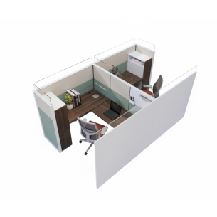 Estacion de trabajo de oficina de cubiculo