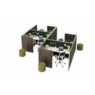 Estación de trabajo Green Work Pro | Muebles de Oficina Premium