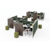 Estación de trabajo Green Work Pro | Muebles de Oficina Premium