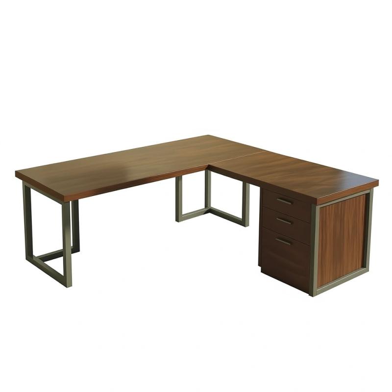 Escritorio de oficina mueble ejecutivo CHERRYMAN L - Escritorios directivos - Muebles de oficina de alta calidad al mejor precio 