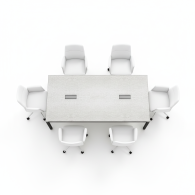 Mesa de oficina moderna para conferencias