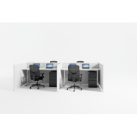 Estación de trabajo de oficina WorkZone Quad