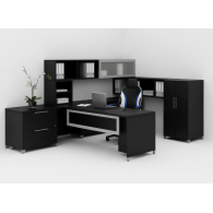 Escritorio Ejecutivo RAK con Librero | Mueble de Oficina