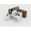 Escritorio Ejecutivo RAK con Librero | Mueble de Oficina