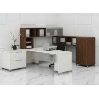 Escritorio Ejecutivo RAK con Librero | Mueble de Oficina