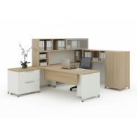 Escritorio Ejecutivo RAK con Librero | Mueble de Oficina