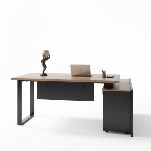 Escritorio Ejecutivo Avanzato en L | Mueble de Oficina Moderno