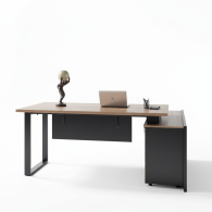 Escritorio Ejecutivo Avanzato en L | Mueble de Oficina Moderno