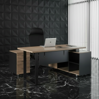 Escritorio Ejecutivo Avanzato en L | Mueble de Oficina Moderno