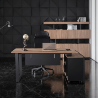 Escritorio Ejecutivo Avanzato en L | Mueble de Oficina Moderno