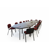 Mueble mesa de juntas para oficina HELVIAN