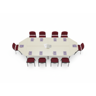 Mueble mesa de juntas para oficina HELVIAN