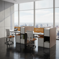 Cubículo estación de trabajo oficina CG| Cubículos de oficina