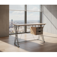 Escritorio Desk Bora / Maple con gris