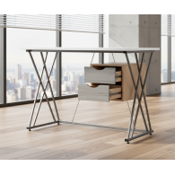 Escritorio Desk Bora / Maple con gris