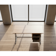 Escritorio Desk Bora / Maple con gris