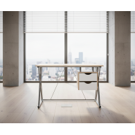 Escritorio Desk Bora / Maple con gris