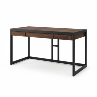 Escritorio industrial  envejecido rústico con 2 cajones