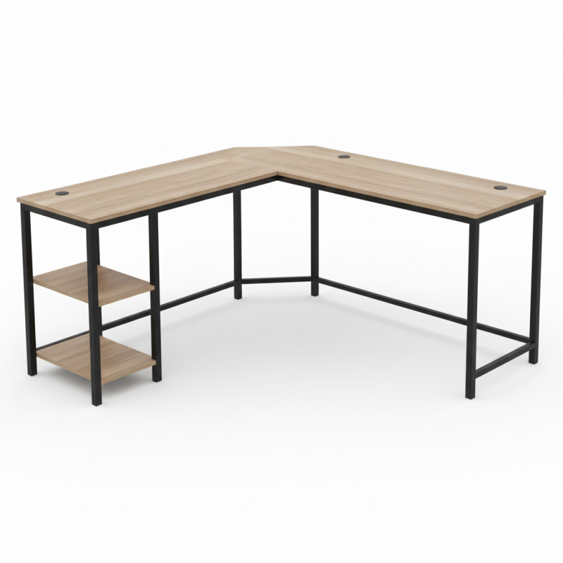 Escritorio madera industrial y metal - Inicio - Muebles de oficina de alta calidad al mejor precio 