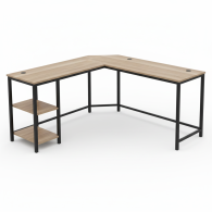 Escritorio madera industrial y metal