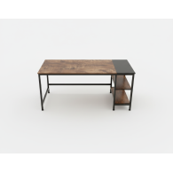 Escritorio industrial acabado de roble vintage