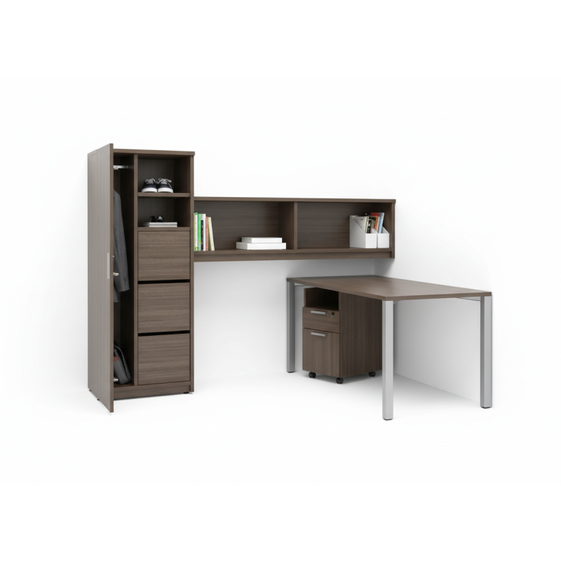 Estación de Trabajo SANTER con Escritorio y Librero | Mueble de Oficina - Escritorios Ejecutivos - Muebles de oficina de alta calidad al mejor precio 