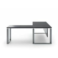 Escritorio de oficina de piel curtida