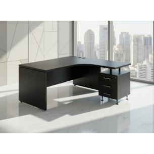 Escritorio en L MINIMAL | Mueble de Oficina con Cajonera